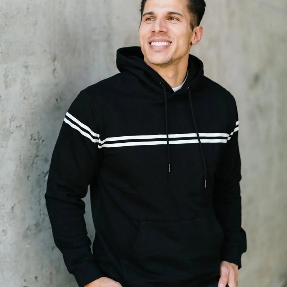 Zyia Active Black Sweatshirt Hoodie SIZE LARGE